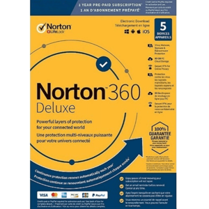 Norton 360 Deluxe - 1-Year / 5-Device - UK/Europe