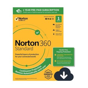  Norton 360 Standard - 1-Year / 1-Device - USA/Canada